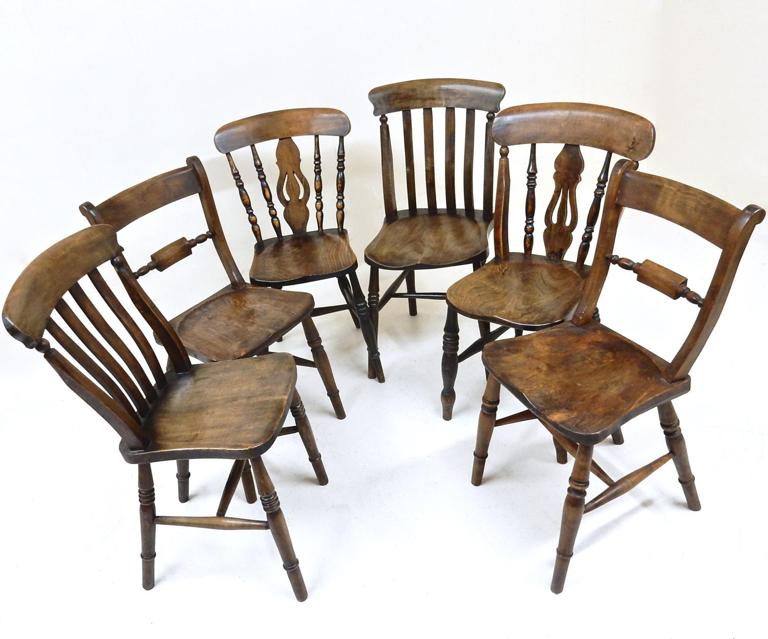 Assorted Antique Kitchen Chairs