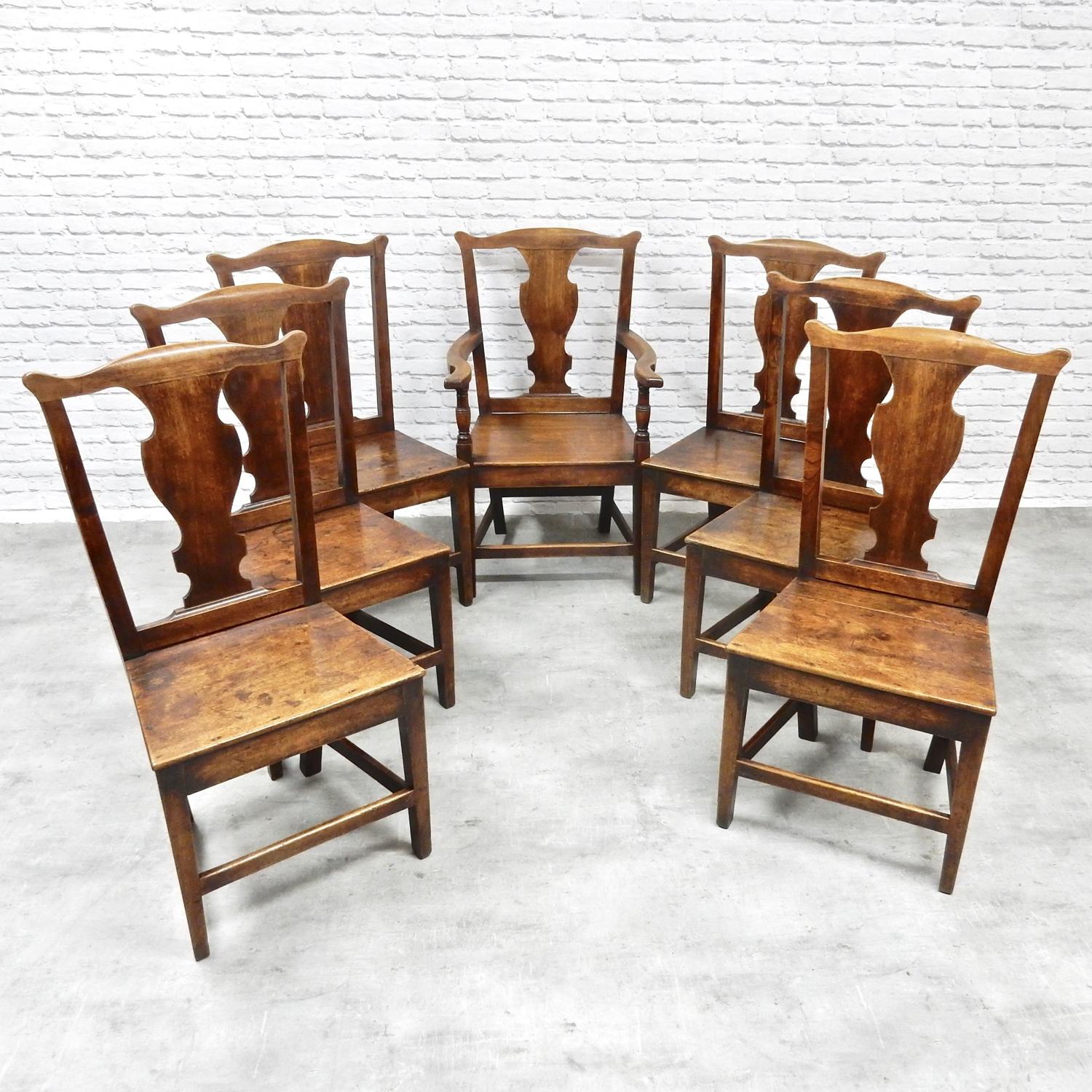 Antique Oak Dining Chairs