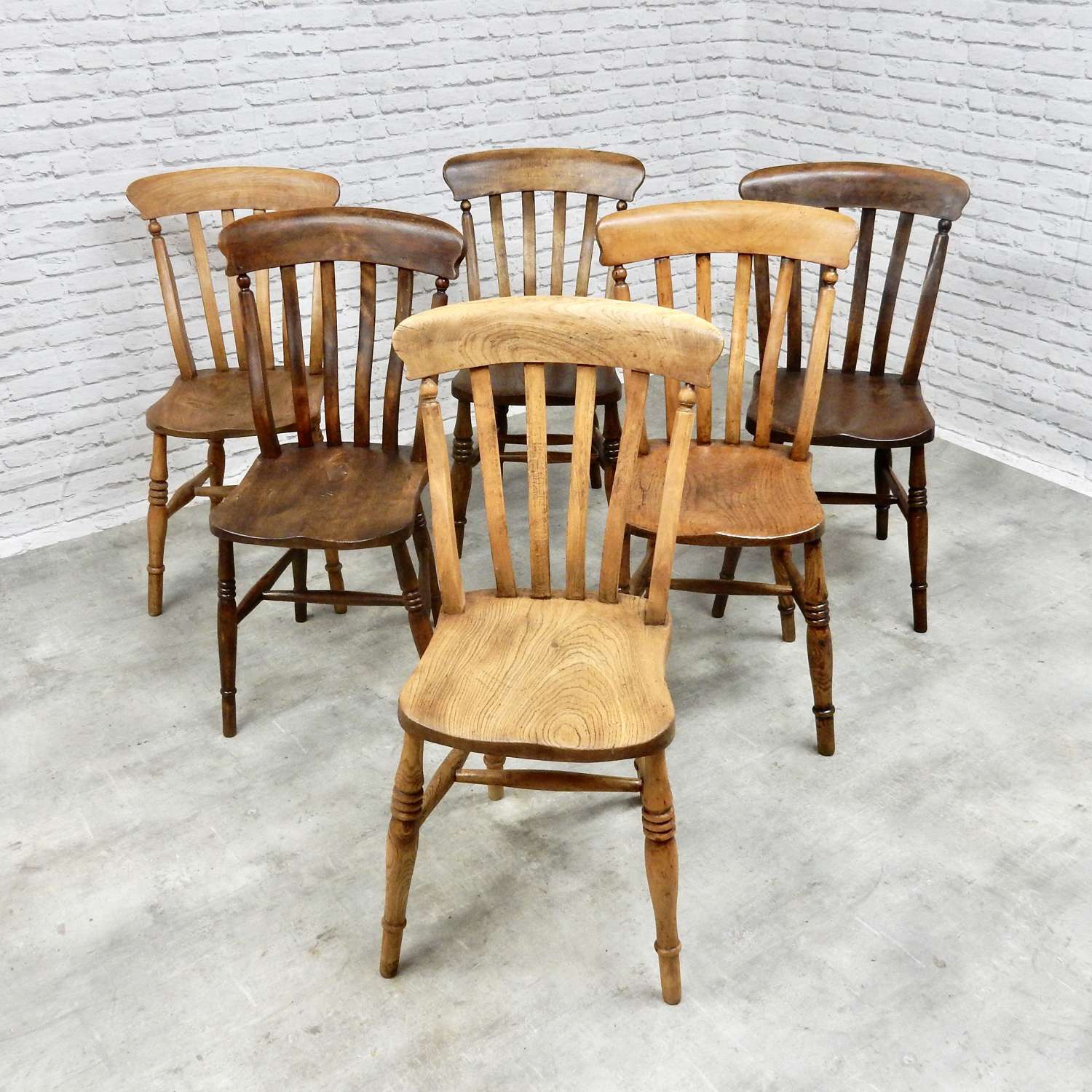 Windsor Kitchen Chairs x6
