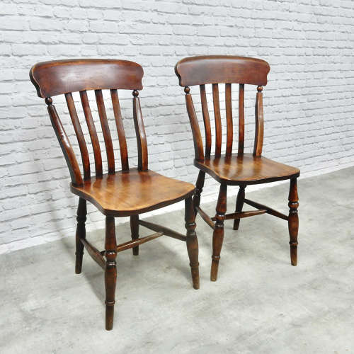 Pr Windsor Lathback Chairs