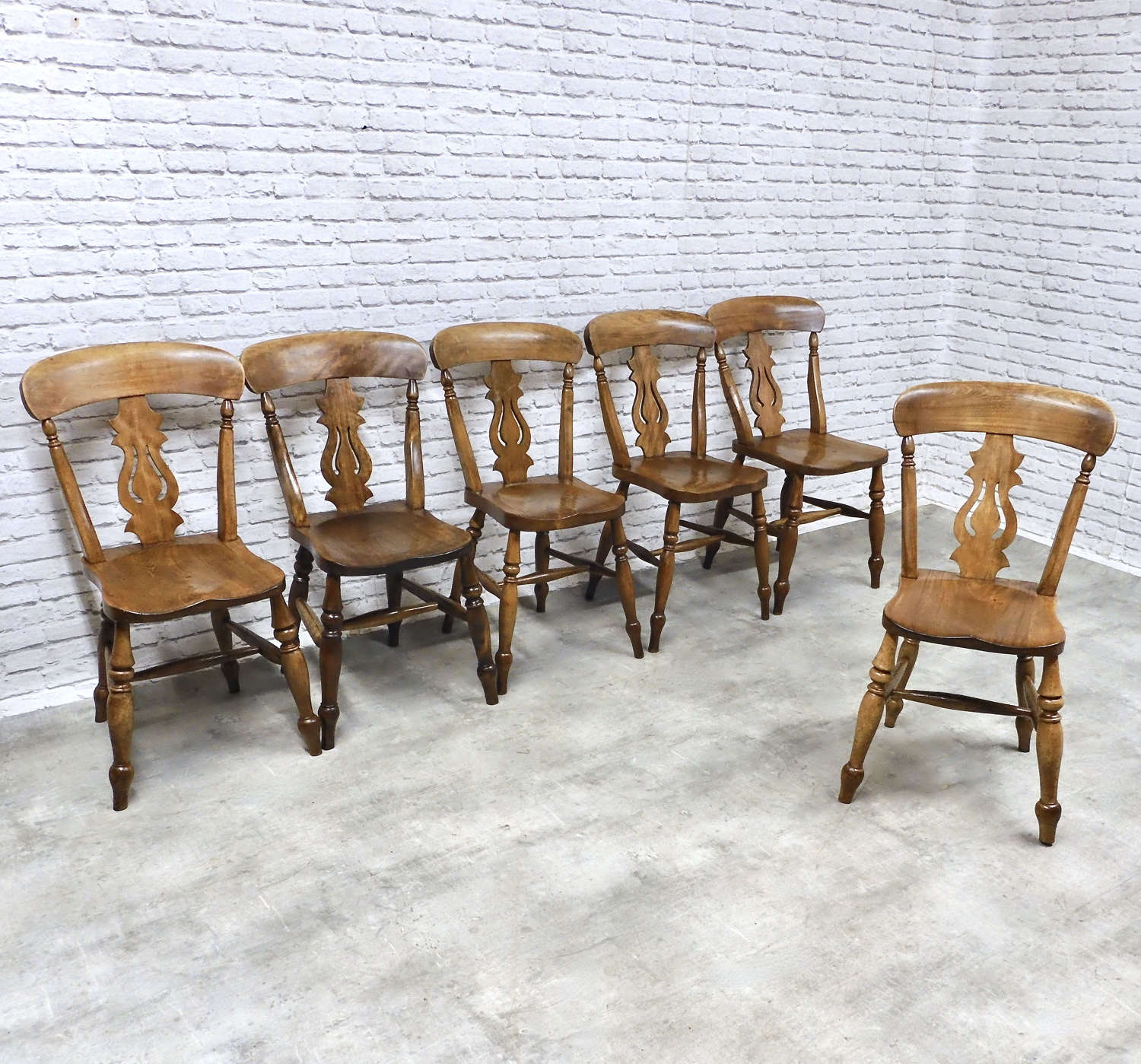 C19th Farmhouse Kitchen Chairs