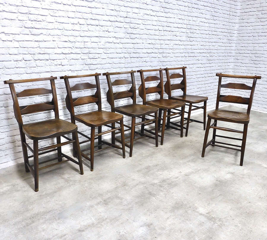 Set 6 Chapel Chairs