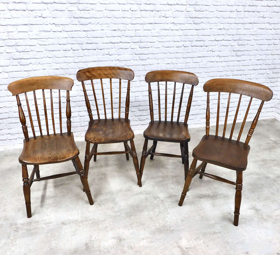 4x Stickback Country Kitchen Chairs
