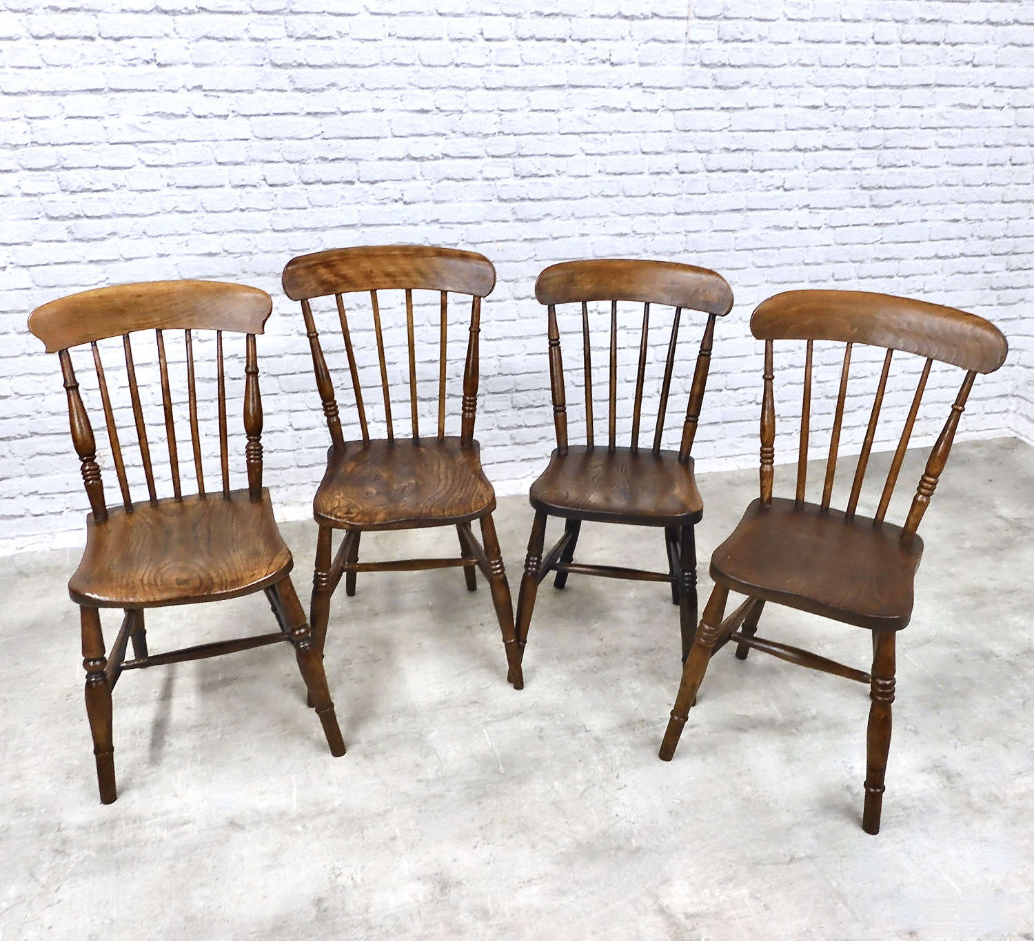 4x Stickback Country Kitchen Chairs