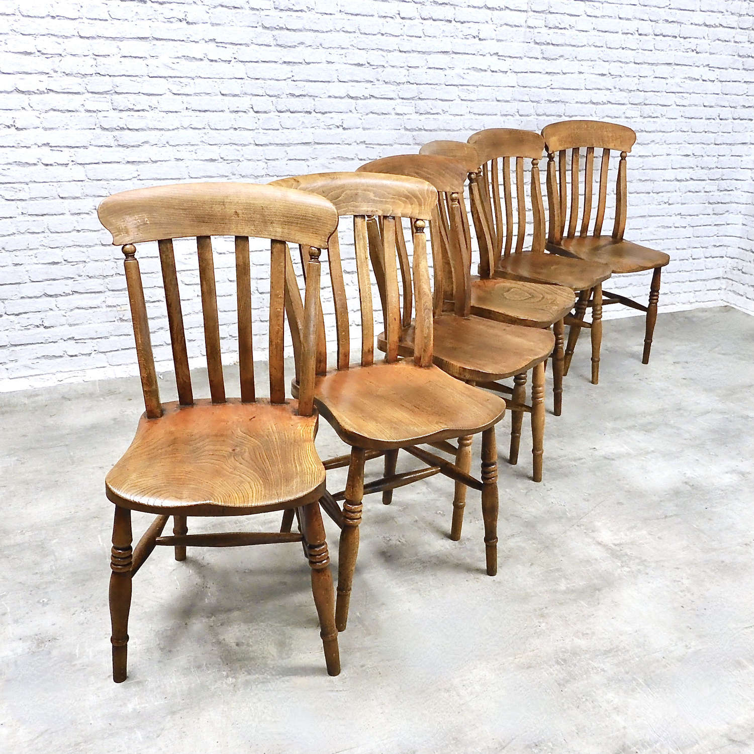 Set 6 Farmhouse Kitchen Chairs