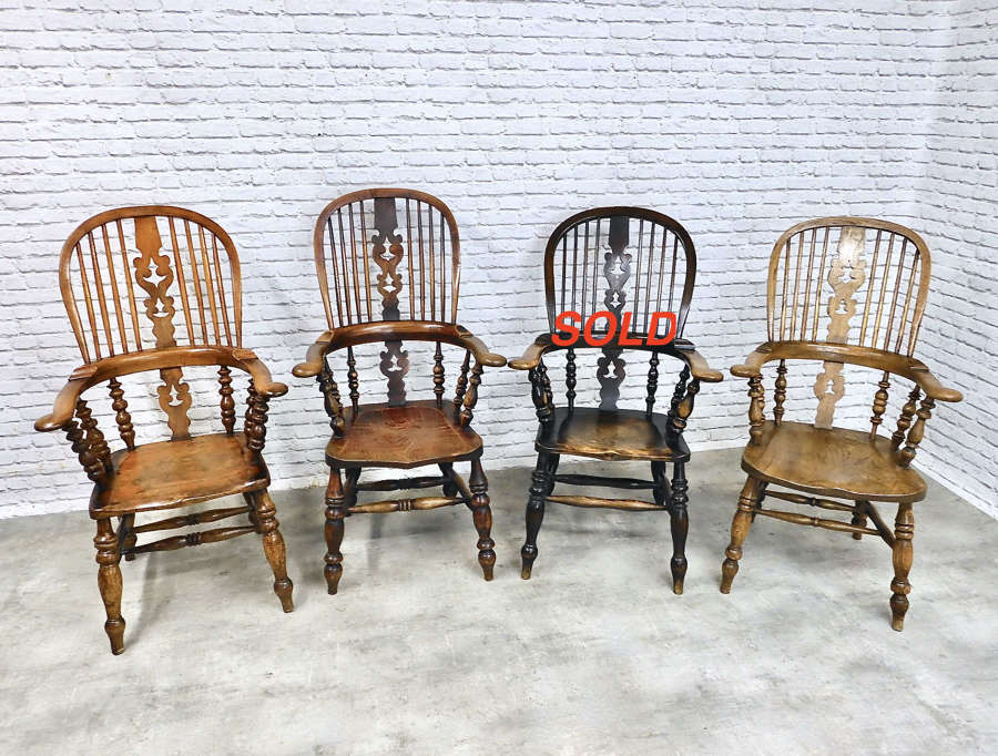 Large Yorkshire Windsor Armchairs