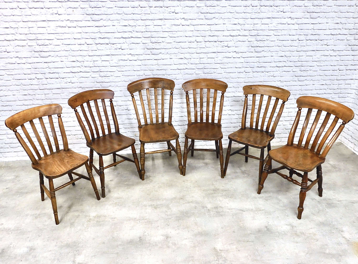 Harlequin Set Windsor Kitchen Chairs