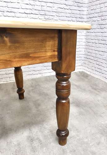 Pine Farmhouse Kitchen Table - Seats 8
