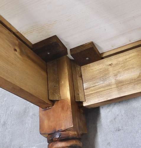 Pine Farmhouse Kitchen Table - Seats 8
