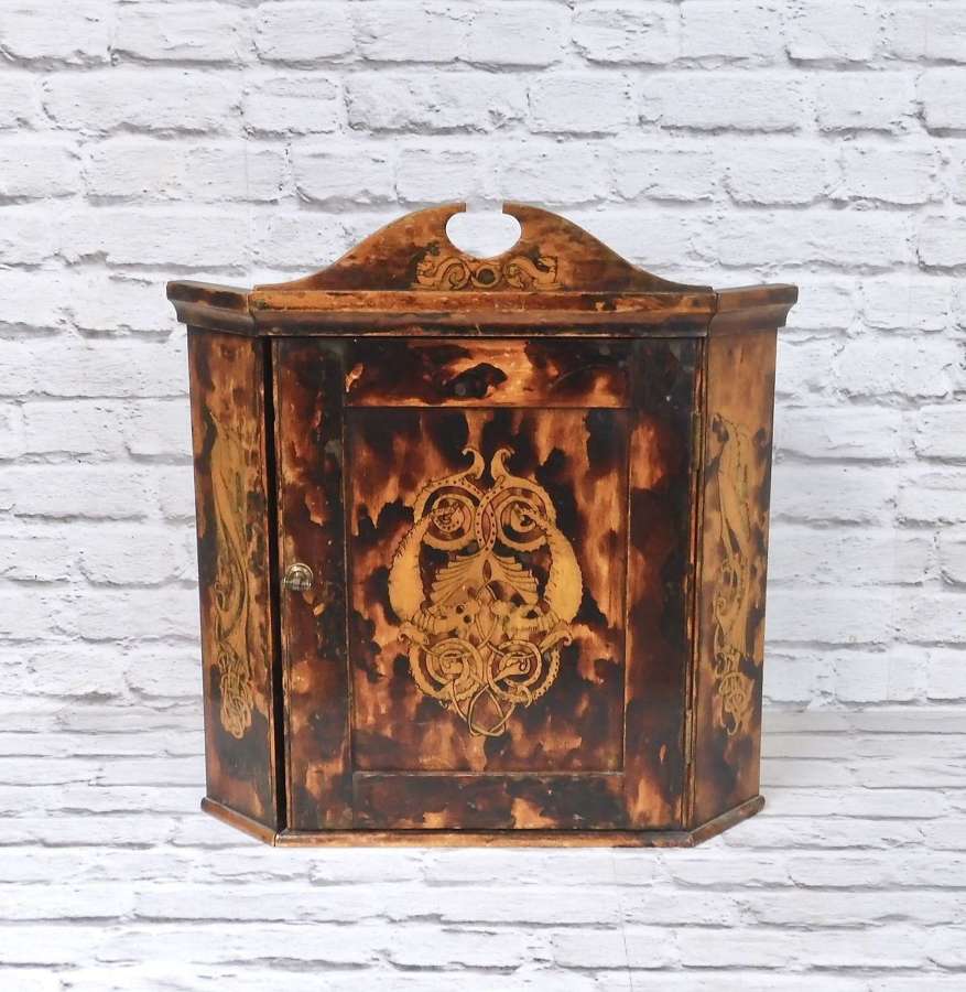 Decorative Antique Corner Cupboard