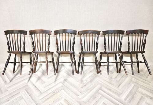 Windsor Kitchen Dining Chairs x6