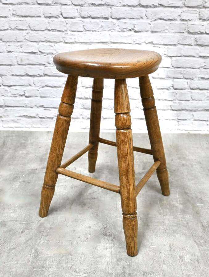 C19th Elm Seat Stool