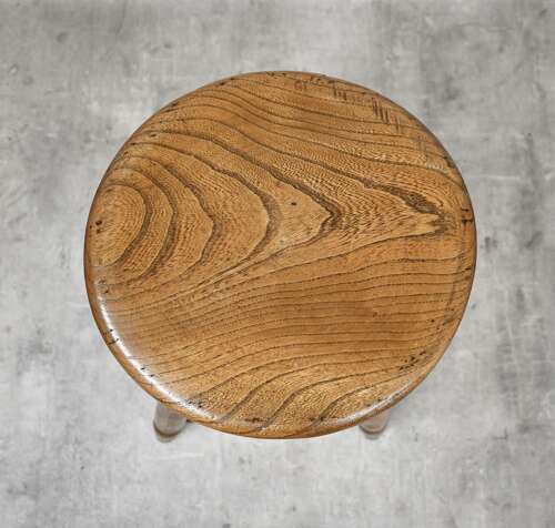 C19th Elm Seat Stool