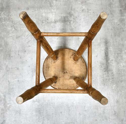 C19th Elm Seat Stool
