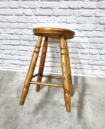 C19th Elm Seat Stool