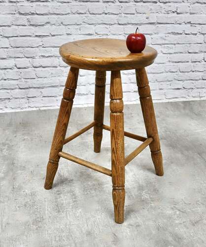 C19th Elm Seat Stool