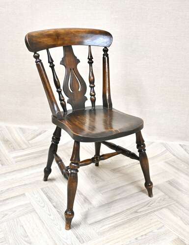 Lyreback Windsor Kitchen Dining Chairs x6