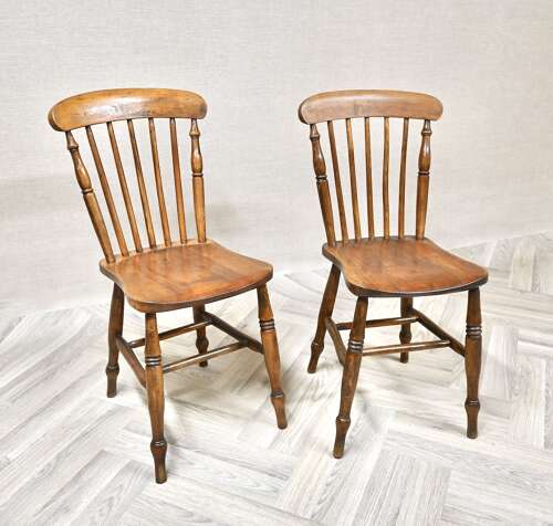 Pr Quality Stickback Kitchen Chairs