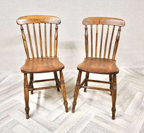 Pr Quality Stickback Kitchen Chairs