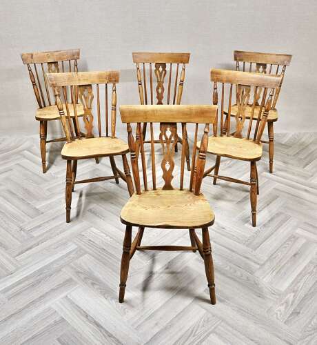 Set 6 Comb Back Windsor Kitchen Dining Chairs