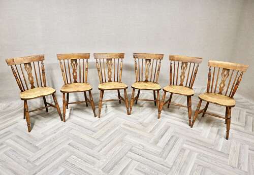 Set 6 Comb Back Windsor Kitchen Dining Chairs