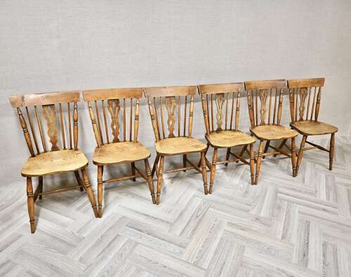 Set 6 Comb Back Windsor Kitchen Dining Chairs