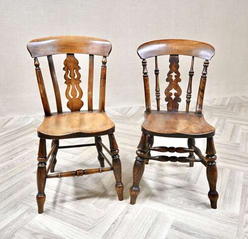 Two Hefty Windsor Sidechairs