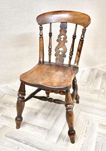 Two Hefty Windsor Sidechairs