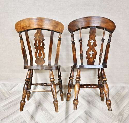 Two Hefty Windsor Sidechairs