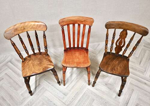 Harlequin Set 6 Windsor Kitchen Chairs