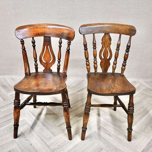 Harlequin Set 6 Windsor Kitchen Chairs
