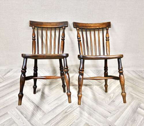 Pr Lincolnshire Windsor Sidechairs