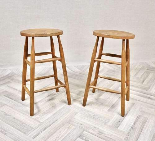 Pr Tall Bar Stools