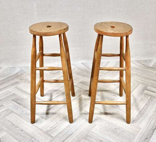 Pr Tall Bar Stools