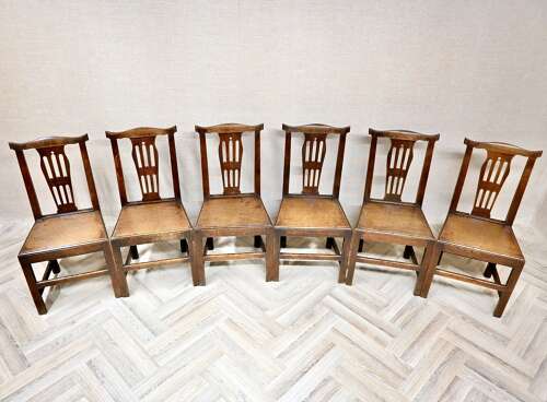 Set 6 Georgian Country Kitchen Chairs