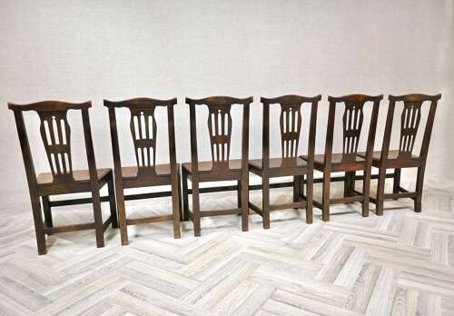 Set 6 Georgian Country Kitchen Chairs
