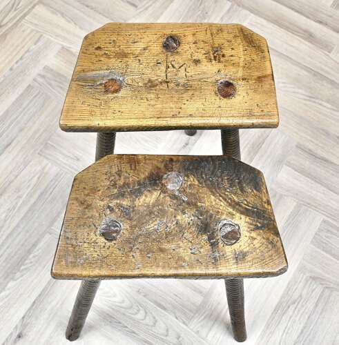 Primitive Cutler's Stools, c.1865