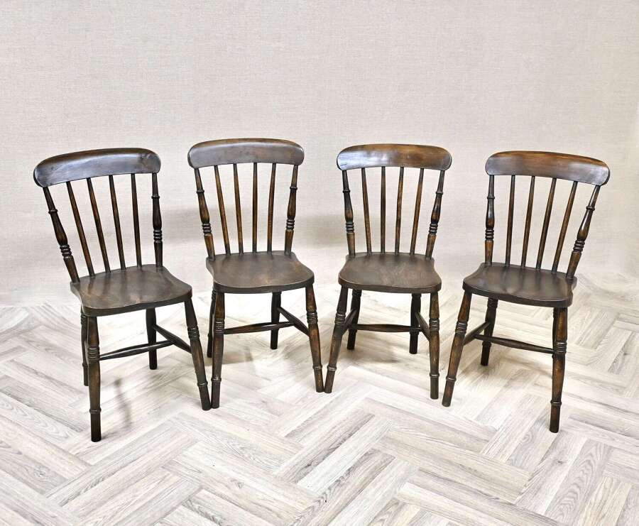 Set 4 Windsor Stickback Kitchen Chairs