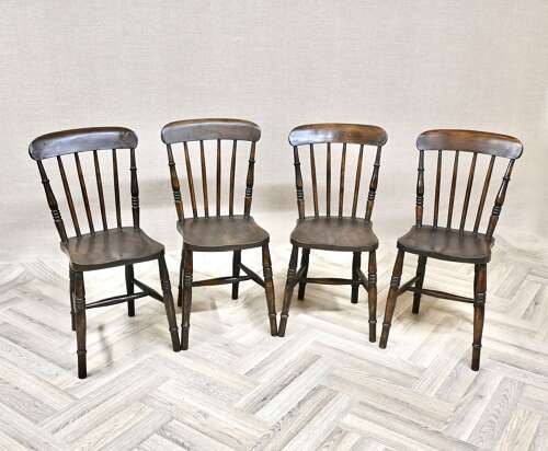 Set 4 Windsor Stickback Kitchen Chairs