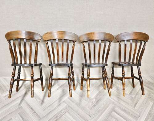 Set 4 Windsor Lathback Kitchen Chairs