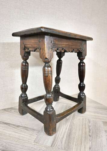C17th Oak Joint Stool