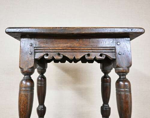 C17th Oak Joint Stool