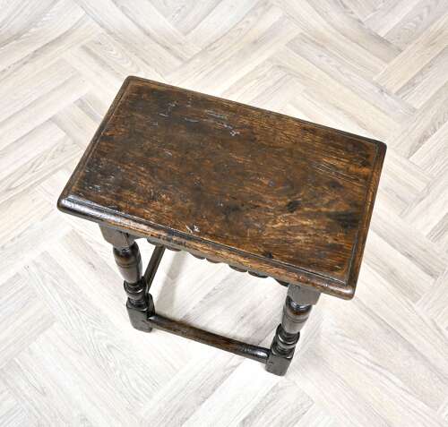 C17th Oak Joint Stool