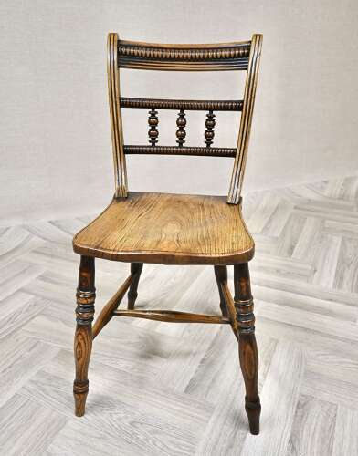 Set 4 C19th Barback Kitchen Chairs