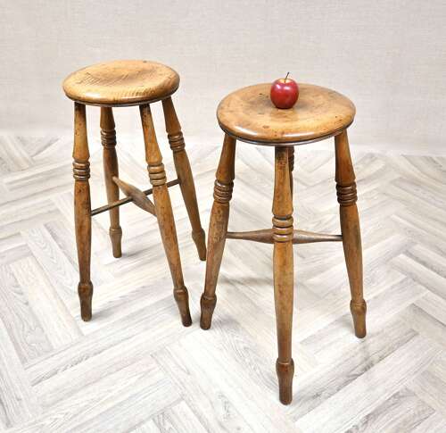 Pr C19th Tall Windsor Stools