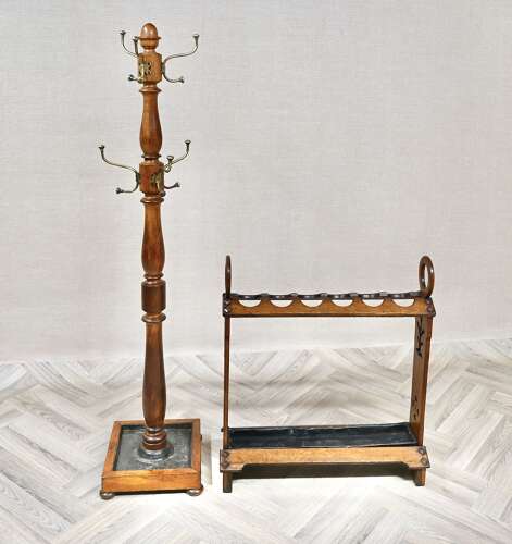 Hat and Coat Stand together with an Umbrella Stand